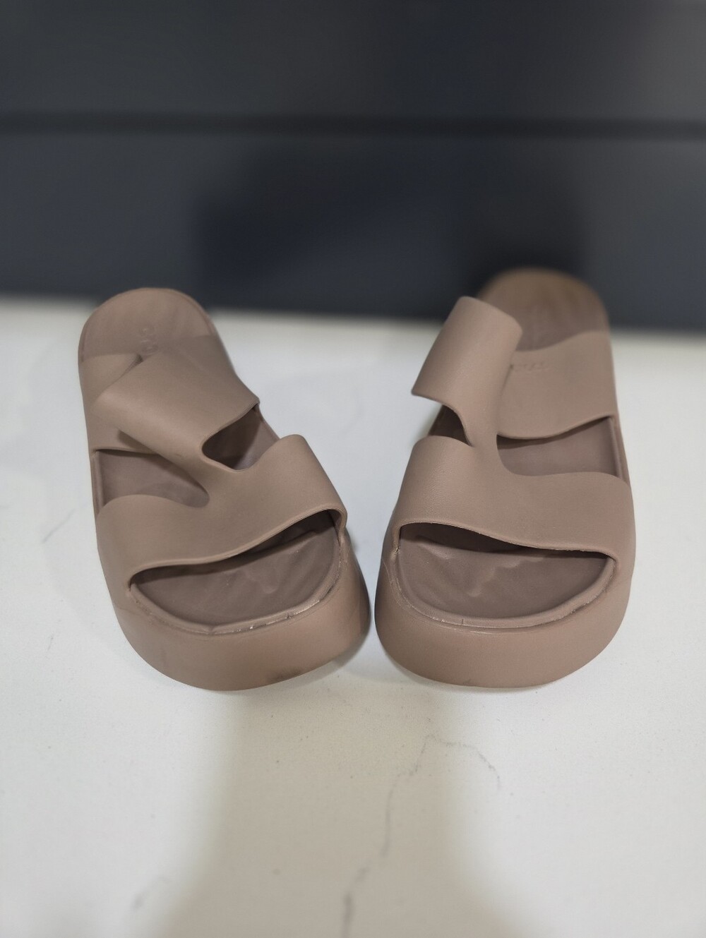 Crocs Women’s Brown Slide Sandals - Picture 11 of 11